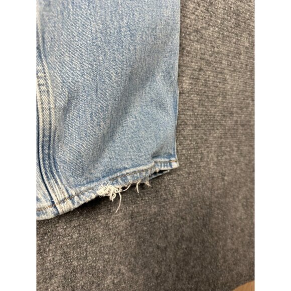 Abercrombie & Fitch The 90’s Straight Ultra High Rise Jean Size 28/6 Spilt Ankle - Picture 9 of 15